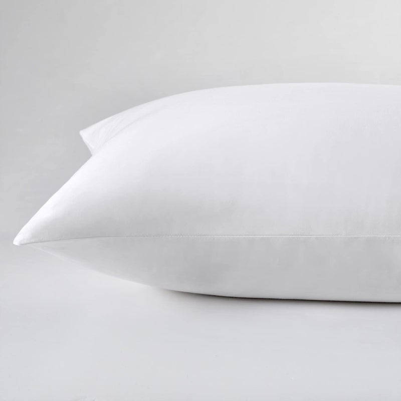 LOSAFEFE 100% Cotton Zippered Pillow Cases Standard Size Set of 2  Super Soft & Breathable Pillow Protectors with Zipper  White Pillow Case Covers 20x26 Inches - Image 5